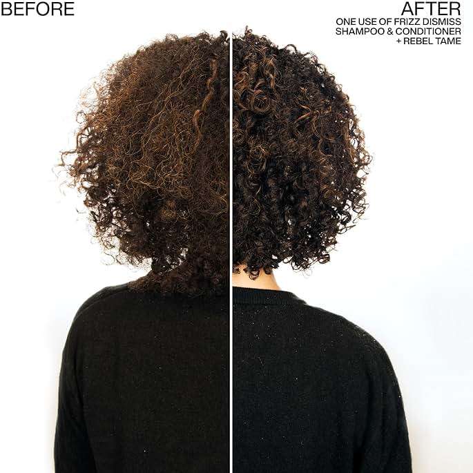 Redken Frizz Dismiss Conditioner - Frizz Control for All Hair Types, Moisturizes & Smoothes, Enhances Shine, With Babassu Oil - Image 4