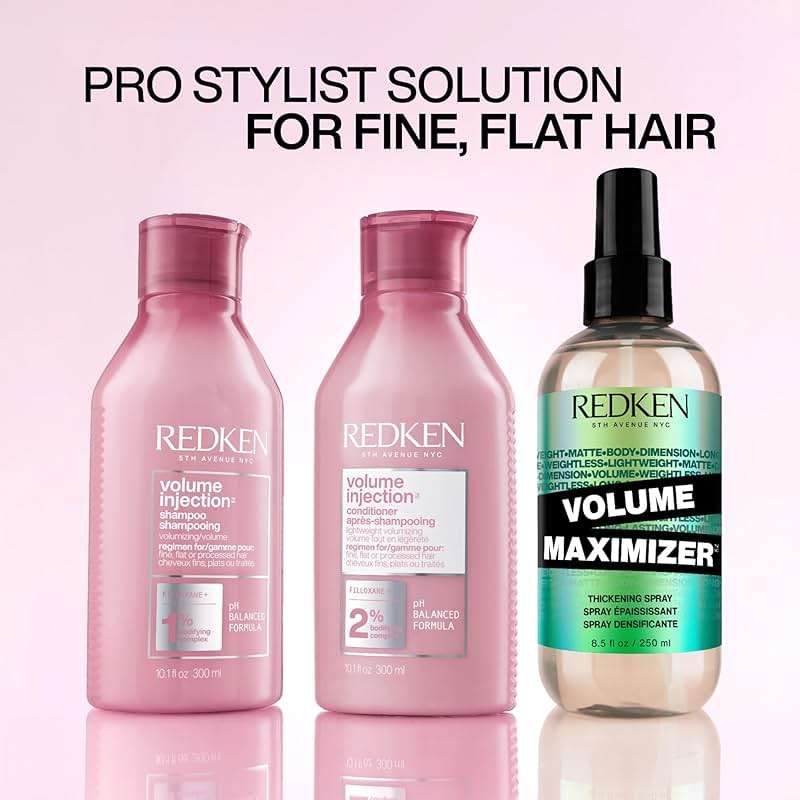 Redken Volume Injection Conditioner For Fine Hair - Adds Lift & Body, Volumizing & Detangling Without Weighing Down, Paraben Free - Image 5