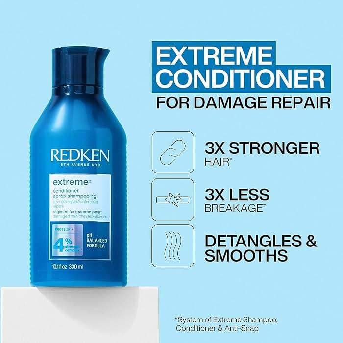 Redken Extreme Conditioner For Damaged Hair - Strengthen & Protect Damaged Hair, Infused With Proteins - Image 3