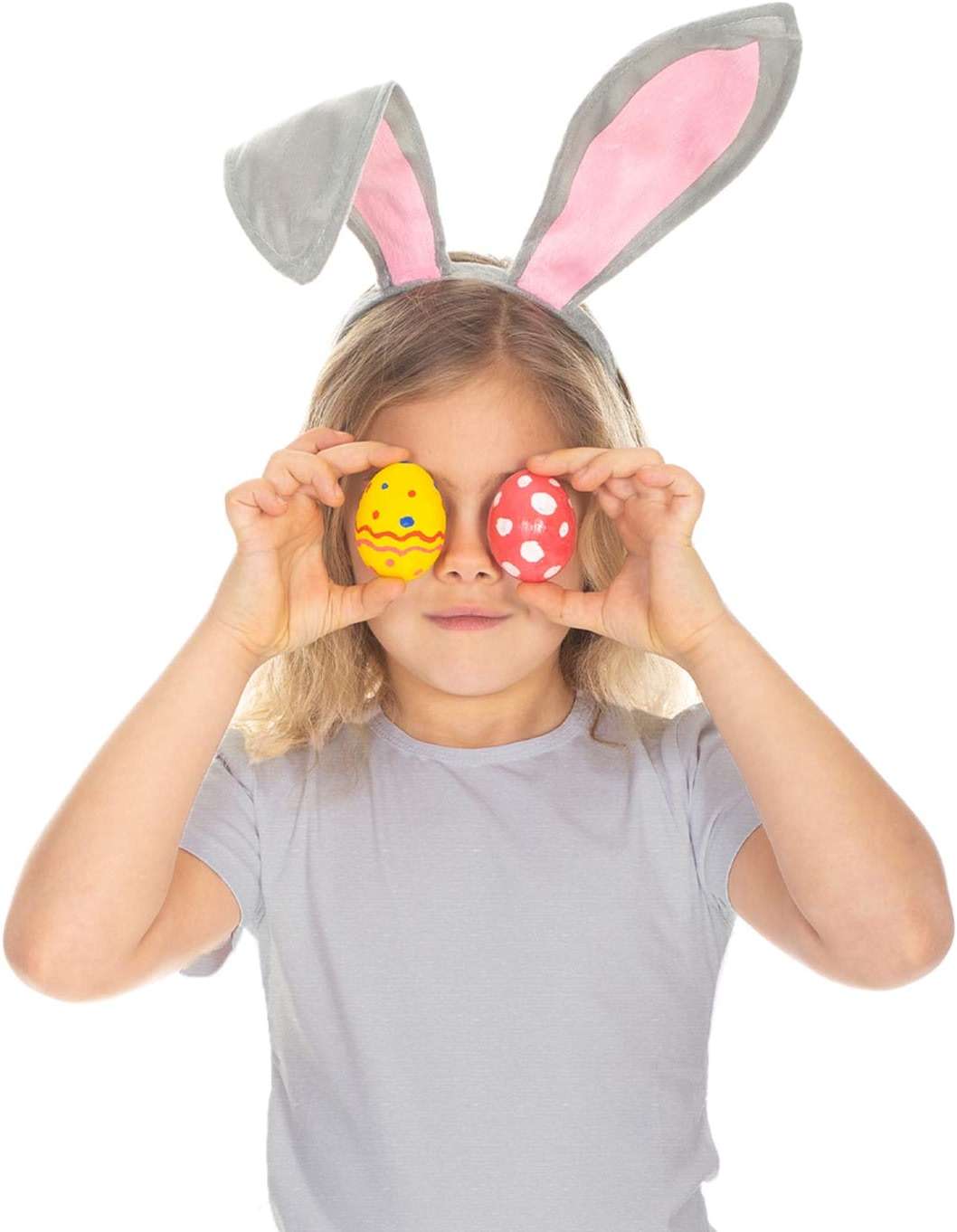Funcredible Gray Bunny Ears Headband – Bendable Rabbit Ears for Him and Her– Soft Velvet Bunny Accessories for Women and Men – Rabbit Costume for Parties and Concerts - Image 7
