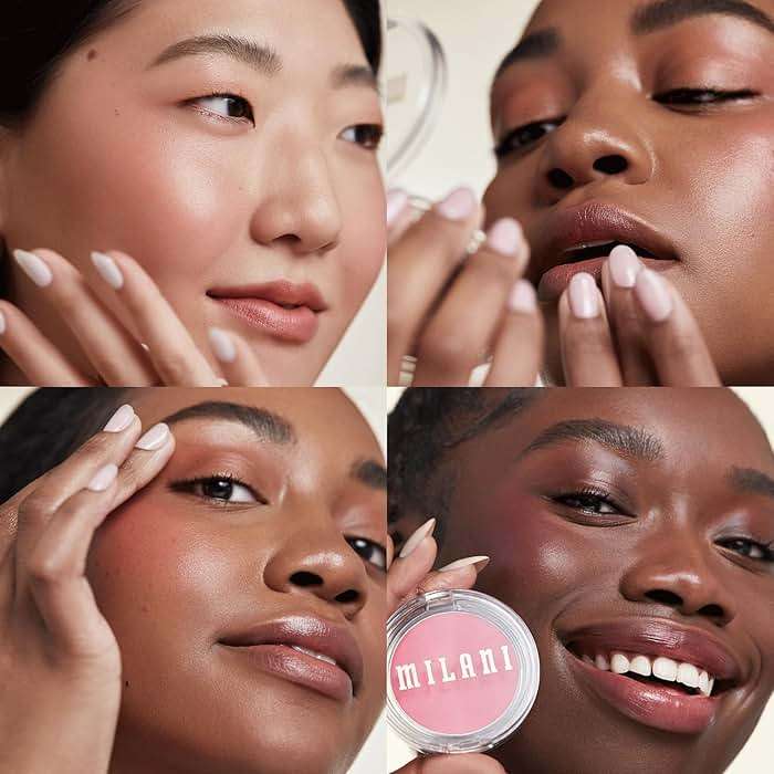 Milani Blush Makeup – Cheek Kiss Cream Blush for Cheeks, Buildable Cream-to-Gel Blusher & Lip Tint, Dewy Natural Color, Hydrating - Nude Kiss - Image 5