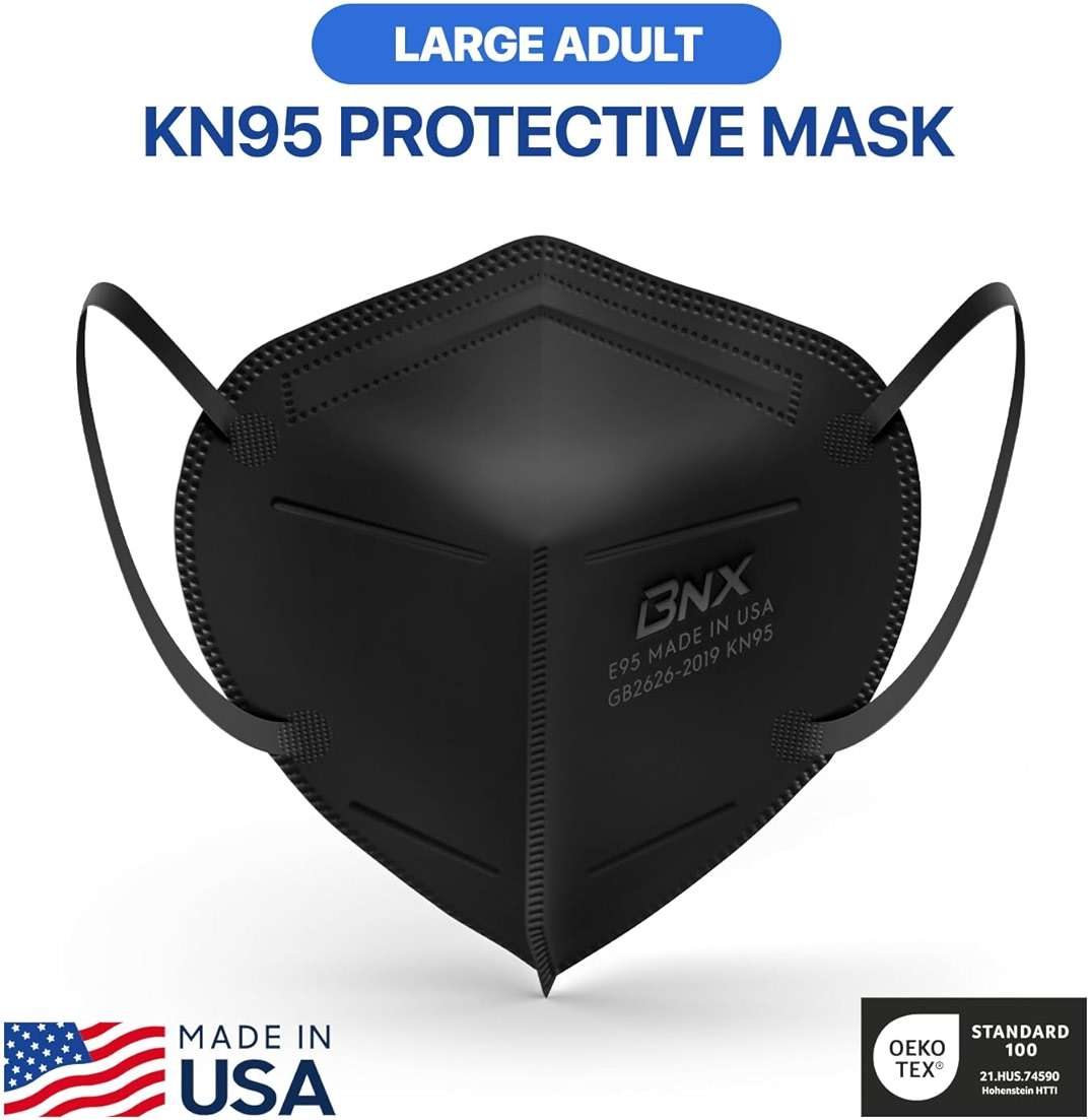 AccuMed BNX KN95 Face Masks Made in USA (Adult Large, Adult Medium, Kids Small) (Earloop) (Model: E95/E95M/E95S) - Image 5