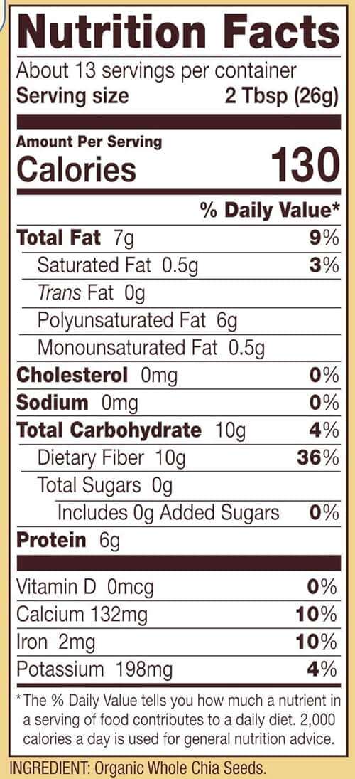Bob's Red Mill Resealable Organic Chia Seeds 12 Ounce (Pack of 2) - Image 3