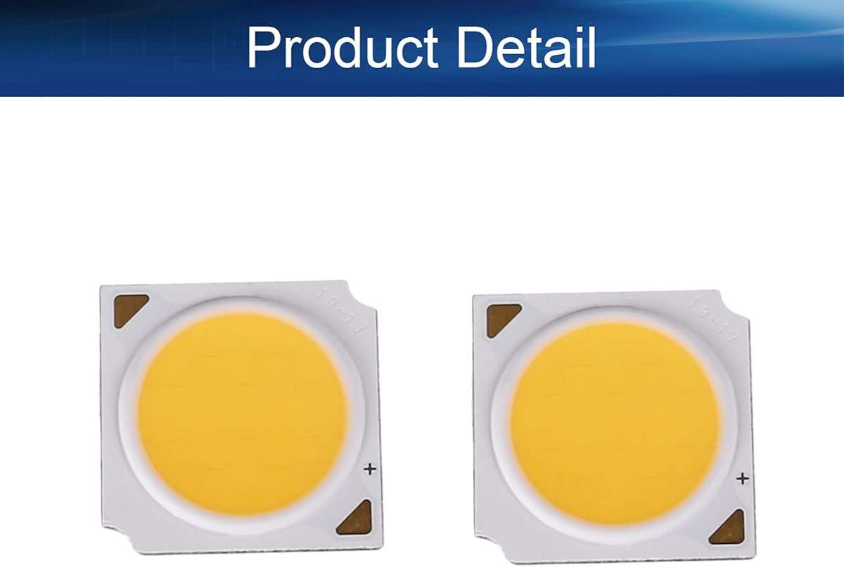Bettomshin 300mA 10W Square COB LED Chip High Power Beads Light Super Bright High Power or Floodlight 2pcs - Image 4