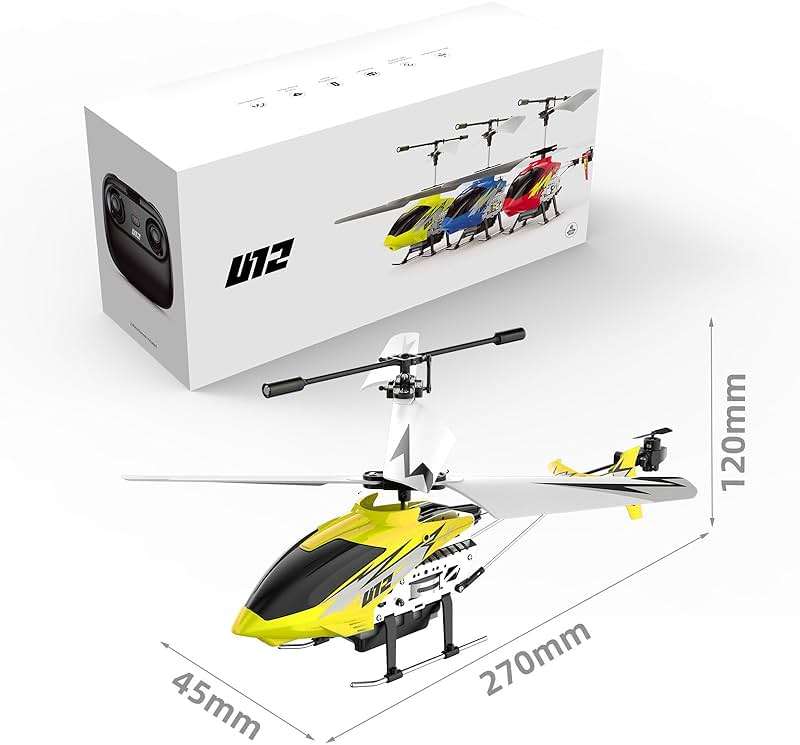 Cheerwing U12 Remote Control Helicopter with Altitude Hold, Mini RC Helicopter for Adults Kids, One Key take Off/Landing and 2 Batteries - Image 2