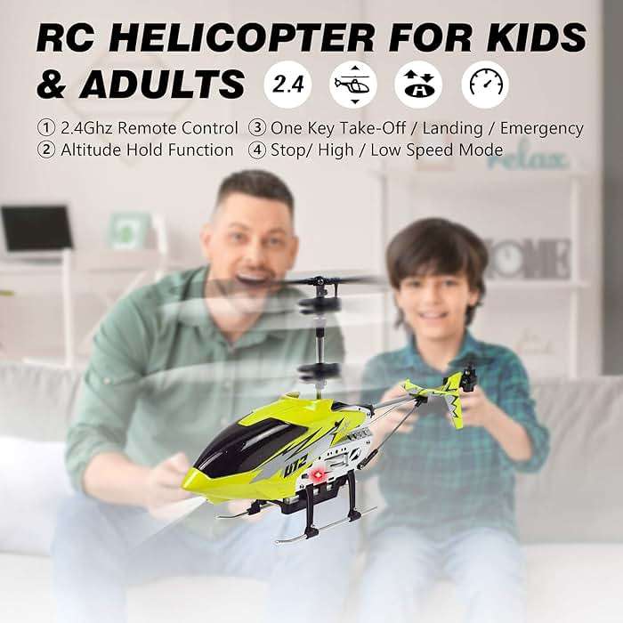 Cheerwing U12 Remote Control Helicopter with Altitude Hold, Mini RC Helicopter for Adults Kids, One Key take Off/Landing and 2 Batteries - Image 3