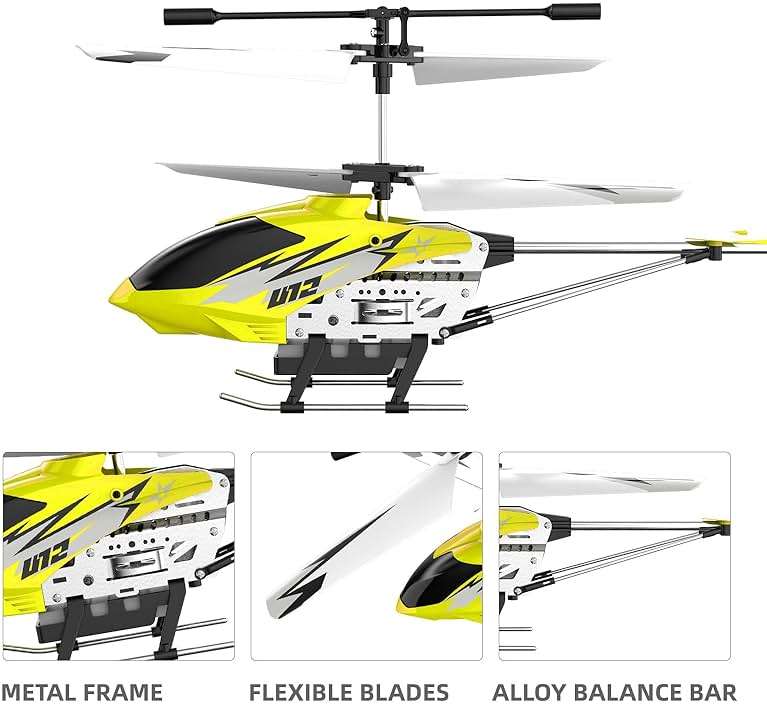 Cheerwing U12 Remote Control Helicopter with Altitude Hold, Mini RC Helicopter for Adults Kids, One Key take Off/Landing and 2 Batteries - Image 7