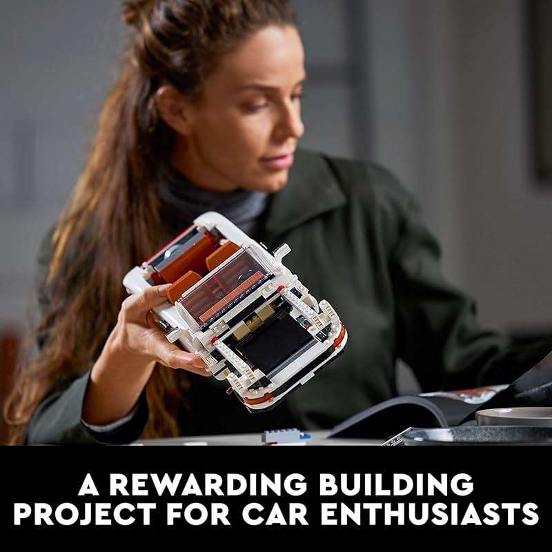 LEGO Icons Porsche 911 10295 Building Set, Collectible Turbo Targa, 2in1 Porsche Race Car Model Kit for Adults and Teens to Build, Gift Idea - Image 8