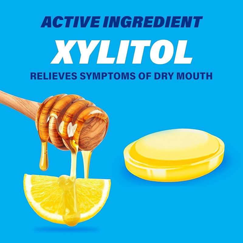 ACT Dry Mouth Moisturizing Gum With Xylitol, Soothes, Moisturizes & Freshens, Honey-Lemon, Value Size, 36 ct. - Image 5