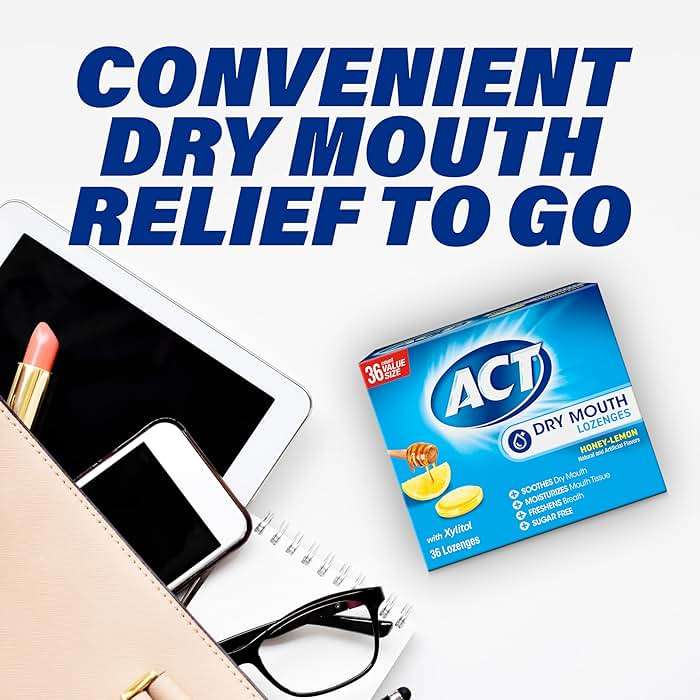 ACT Dry Mouth Moisturizing Gum With Xylitol, Soothes, Moisturizes & Freshens, Honey-Lemon, Value Size, 36 ct. - Image 8
