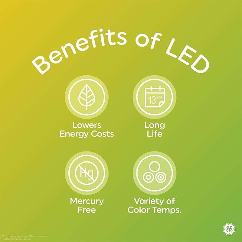 GE LED+ A19 Dusk to Dawn LED Light Bulbs, Automatic On/Off Outdoor Security Light, Soft White (2 Pack) - Image 8