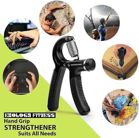 Exology Fitness 5-60 kg Grip Strengthener Exerciser – Adjustable Hand Grips Strengthener with Stainless Steel Spring for Strong Wrists, Fingers, Forearm, Hands - Image 6