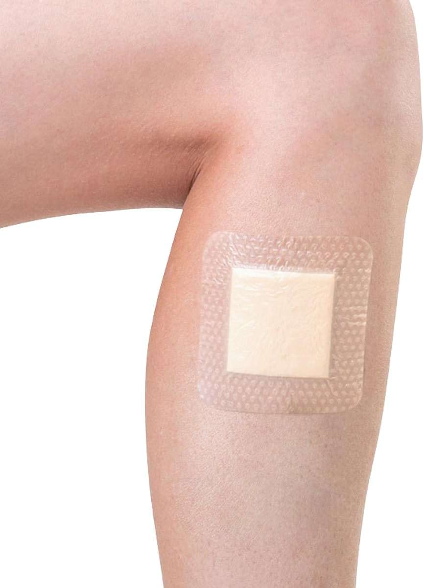 MEDSTOCK Silicone Foam Dressing with Border, 3"x3" (Pack of 10), Wound Care, Super Absorbent, Atraumatic Removal, Five Layers, Waterproof, Seals Wound Edges, No Adhesion Loss - Image 5