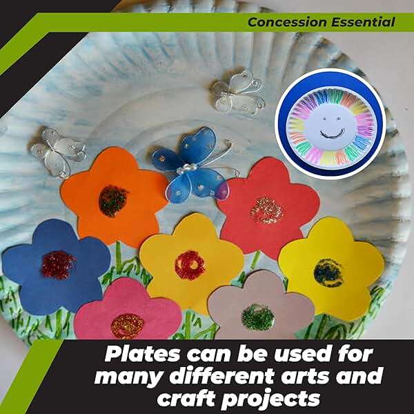 Concession Essentials 9 Inch Paper Plate Uncoated Plates White, 200ct - Image 6