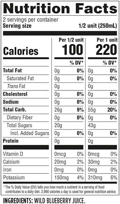 Wyman's Wild Blueberry Juice, 100% Juice, Glass Bottle, 500mL, 3 Pack - Image 2