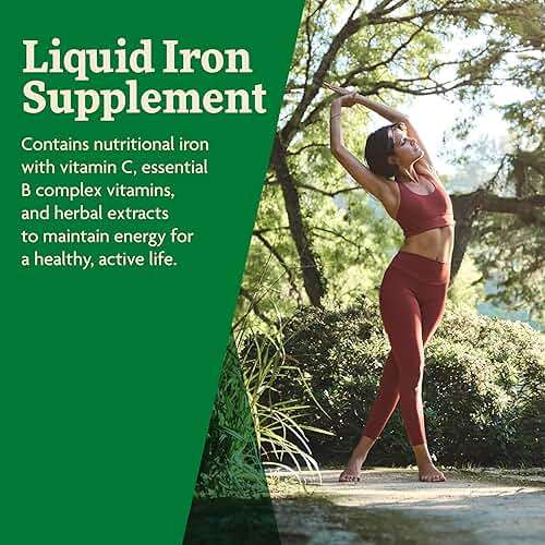 Floradix Iron & Herbs - Liquid Herbal Supplement for Energy Support - Iron Supplement with Vitamin C & Vitamin B Complex - Ferrous Gluconate Iron - for Men & Women - 8.5 fl oz - Image 4