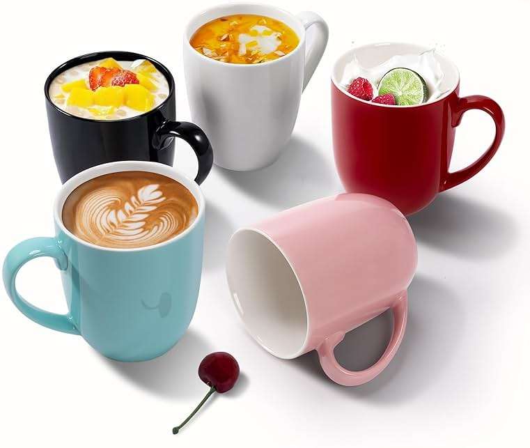 Urbanstrive 16 oz Large Coffee Mug with Handle Tea Cup Novelty Coffee Cup Idea Gift for Men Women Office Work, White (White) - Image 5