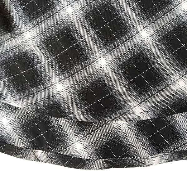 TONCHENGSD Women's Gothic Plaid Skirt High Waisted A-line Flare Mini Skirt - Image 6