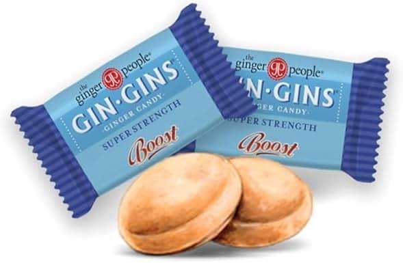 GIN GINS Super Strength – Natural Ginger Candy by The Ginger People – Individually Wrapped Healthy Candy – Super Strength Flavor – Large 1 lb Bag (16oz) – Pack of 12 - Image 4