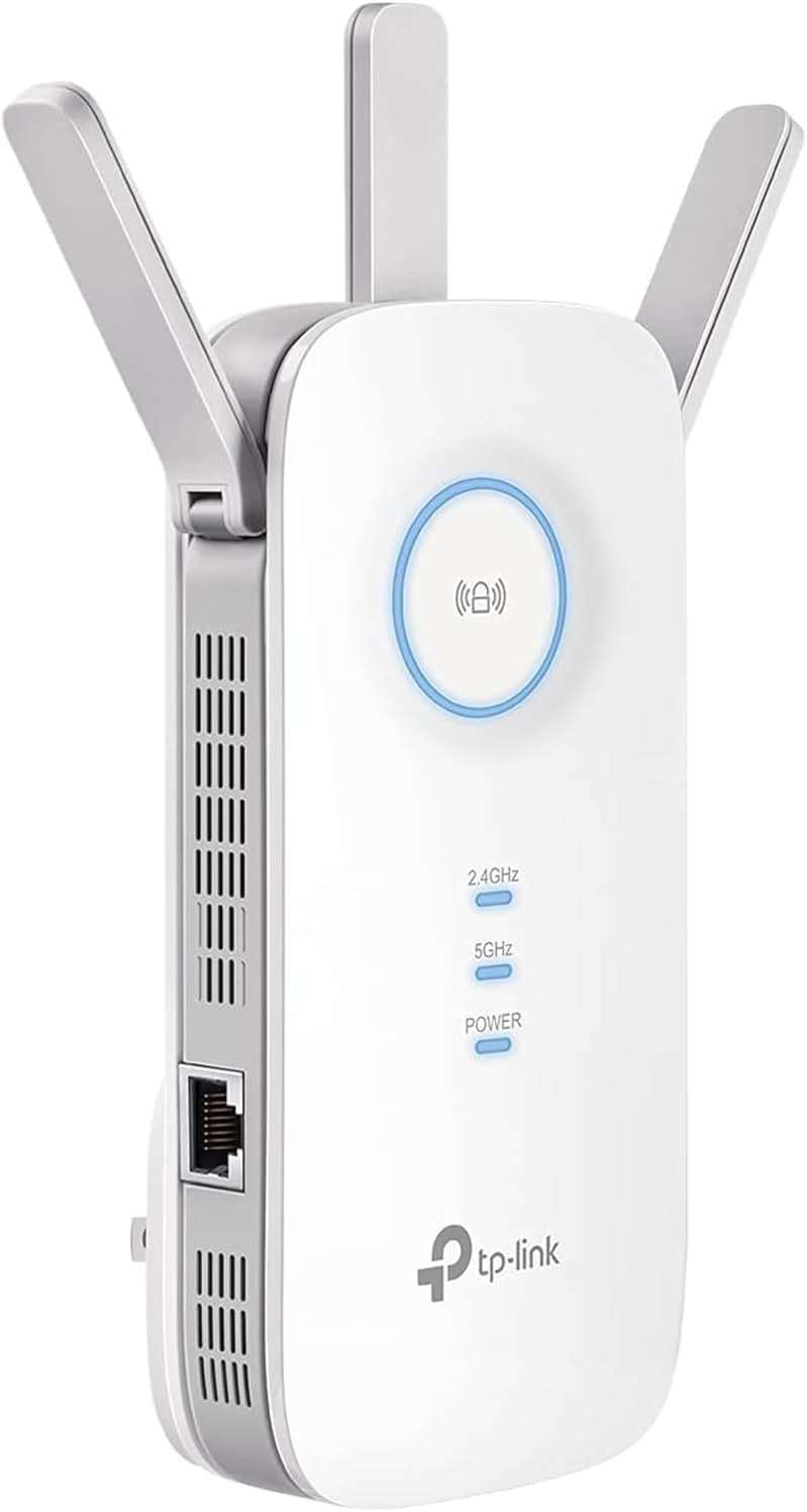 TP-Link AC1900 WiFi Range Extender RE550 | Dual-Band Wireless Repeater Amplifier w/Gigabit Ethernet Port | Up to 2200 Sq. Ft., 32 Devices | Internet Signal Booster | APP Setup | EasyMesh Compatible - Image 1