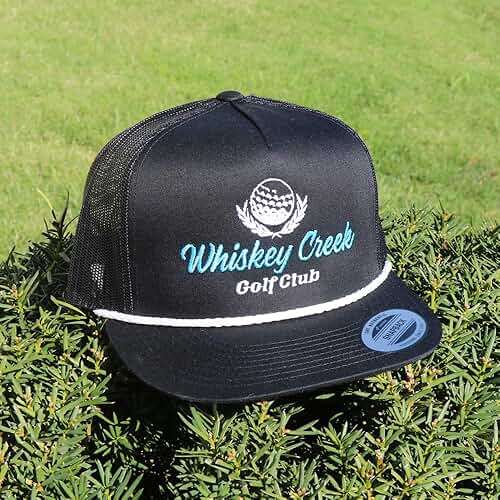 WHISKEY BENT HAT CO. Whiskey Creek Golf Club Adjustable Snapback Golf Hat w/Rope - Image 2