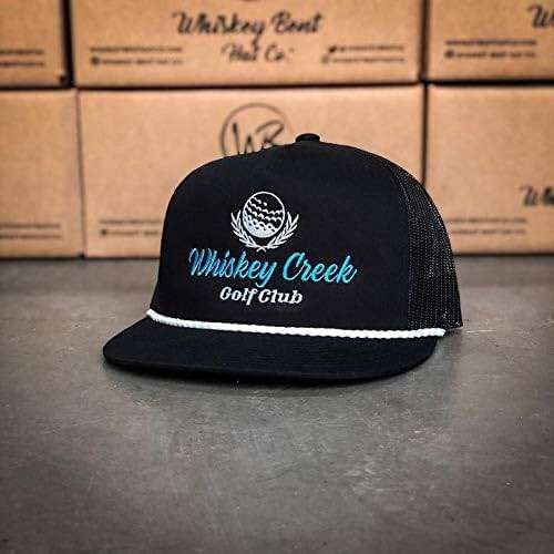WHISKEY BENT HAT CO. Whiskey Creek Golf Club Adjustable Snapback Golf Hat w/Rope - Image 5
