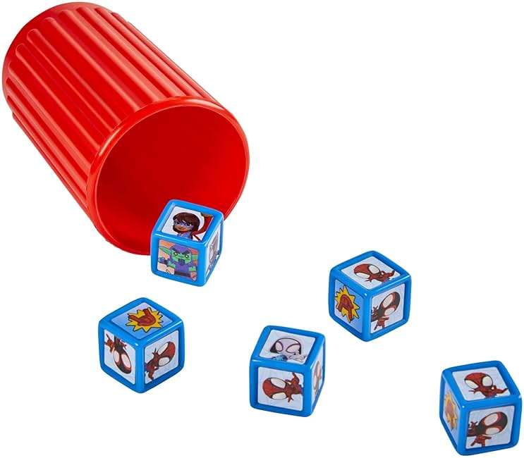 Hasbro Gaming Spidey and His Amazing Friends Yahtzee Jr.Marvel Edition Board Game for Kids, Ages 4 and Up (Amazon Exclusive) - Image 8