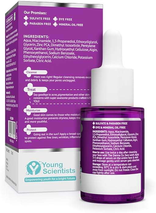 The Derma Co 10% Niacinamide Serum with 2% Zinc, Powered by Deep Penetration Formula Fades Acne Marks, Controls Oil & Reduces Dark Spots 30 ml - Image 10