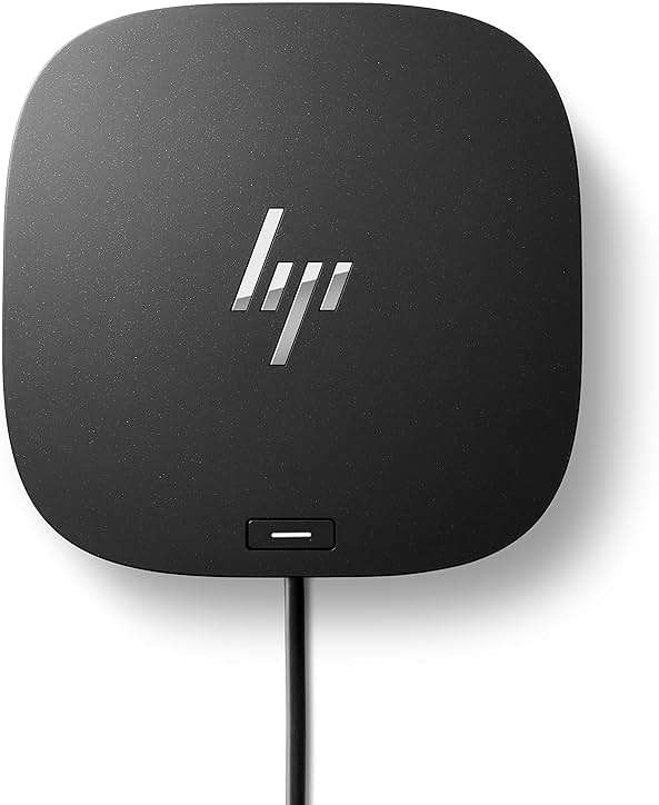 HP USB-C Dock G5-11-in-1 Adapter for Both USB-C and Thunderbolt-Enabled Laptops, PCs, & Notebooks - for Charging, Networking, or Data Transfers - Great for Secure & Remote Management,Black - Image 1