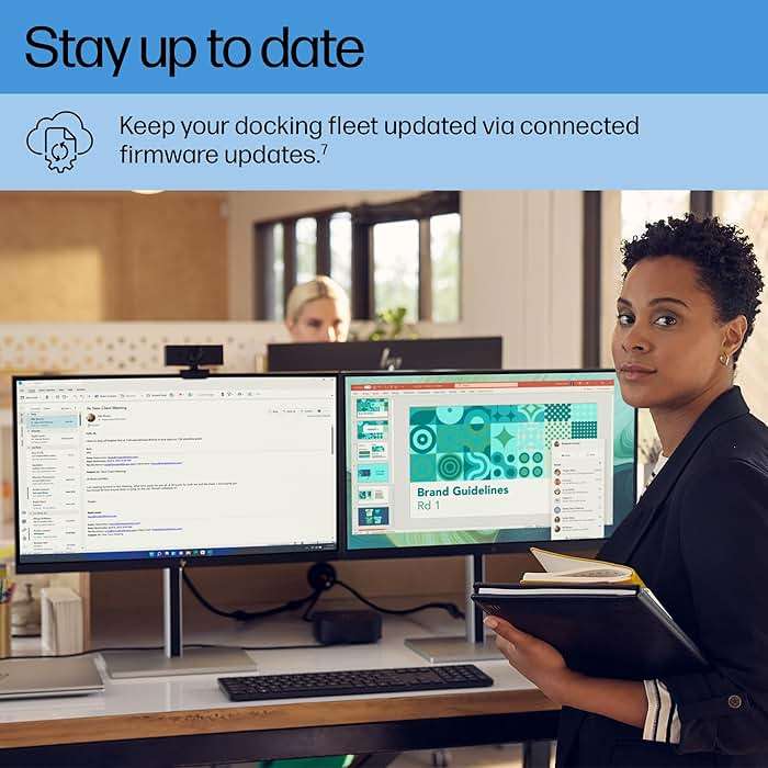 HP USB-C Dock G5-11-in-1 Adapter for Both USB-C and Thunderbolt-Enabled Laptops, PCs, & Notebooks - for Charging, Networking, or Data Transfers - Great for Secure & Remote Management,Black - Image 6