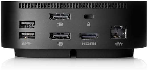 HP USB-C Dock G5-11-in-1 Adapter for Both USB-C and Thunderbolt-Enabled Laptops, PCs, & Notebooks - for Charging, Networking, or Data Transfers - Great for Secure & Remote Management,Black - Image 8