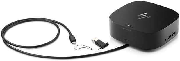 HP USB-C Dock G5-11-in-1 Adapter for Both USB-C and Thunderbolt-Enabled Laptops, PCs, & Notebooks - for Charging, Networking, or Data Transfers - Great for Secure & Remote Management,Black - Image 9