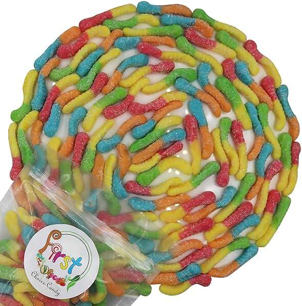 FirstChoiceCandy Sour Gummy Crawlers Candy (Neon Worms, 2 Pound (Pack of 1)) - Image 2