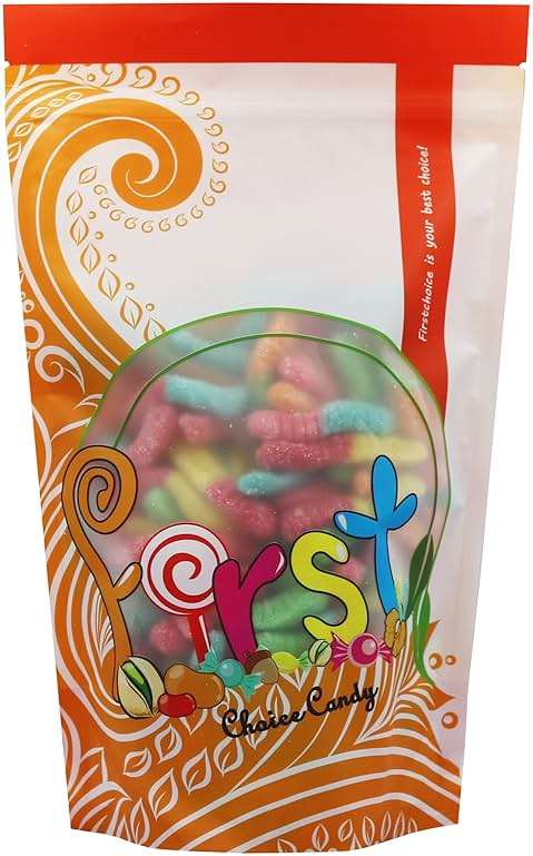 FirstChoiceCandy Sour Gummy Crawlers Candy (Neon Worms, 2 Pound (Pack of 1)) - Image 5