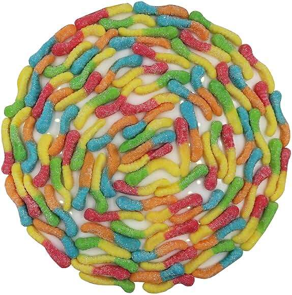FirstChoiceCandy Sour Gummy Crawlers Candy (Neon Worms, 2 Pound (Pack of 1)) - Image 6