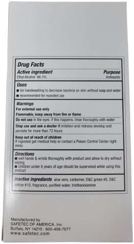 Safe–Tec Hand Sanitizer 1/32 Oz Packets 1 Box (144 Packets) by Safetec of America - MS89325 - Image 2