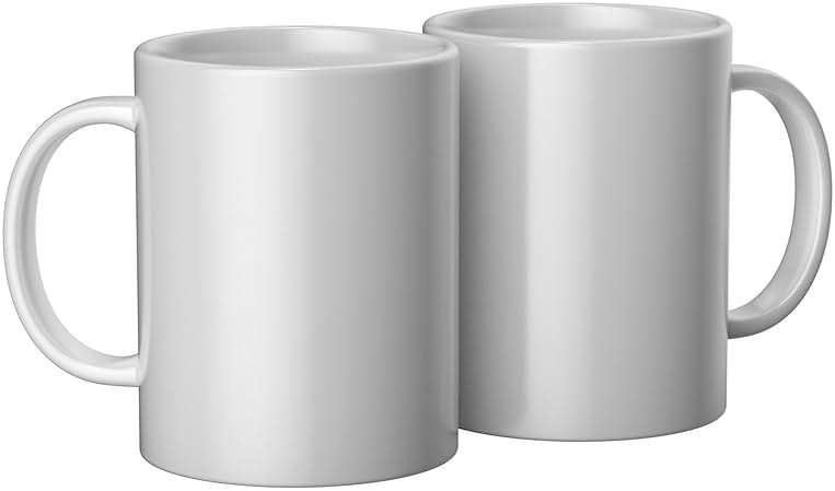 Cricut Mug Press Ceramic Mug Blank 15oz 2/Pkg-White - Image 2