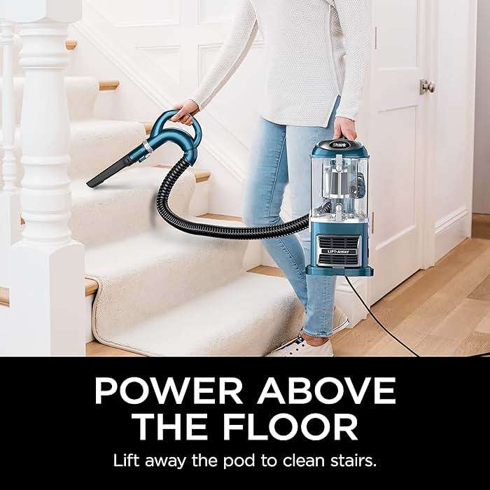 Shark Upright Vacuum, Navigator Lift-Away with Self-Cleaning Brushroll, HEPA Filter, Swivel Steering, Upholstery Tool & Pet Crevice Tool, Perfect for Pets & Multi-Surface, Teal, ZU503AMZ - Image 2