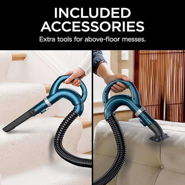 Shark Upright Vacuum, Navigator Lift-Away with Self-Cleaning Brushroll, HEPA Filter, Swivel Steering, Upholstery Tool & Pet Crevice Tool, Perfect for Pets & Multi-Surface, Teal, ZU503AMZ - Image 6