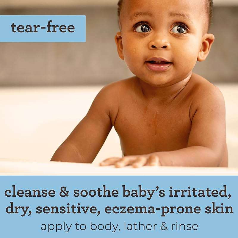 Aveeno Baby Cleansing Therapy Moisturizing Baby Body Wash with Natural Oatmeal & ProVitamin B5, Gentle Tear-Free Baby Bath Wash for Sensitive & Eczema-Prone Skin, Hypoallergenic, 8 oz - Image 5