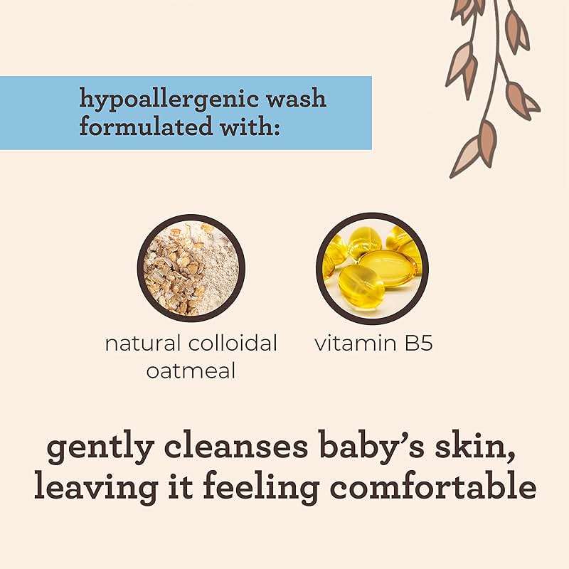 Aveeno Baby Cleansing Therapy Moisturizing Baby Body Wash with Natural Oatmeal & ProVitamin B5, Gentle Tear-Free Baby Bath Wash for Sensitive & Eczema-Prone Skin, Hypoallergenic, 8 oz - Image 6