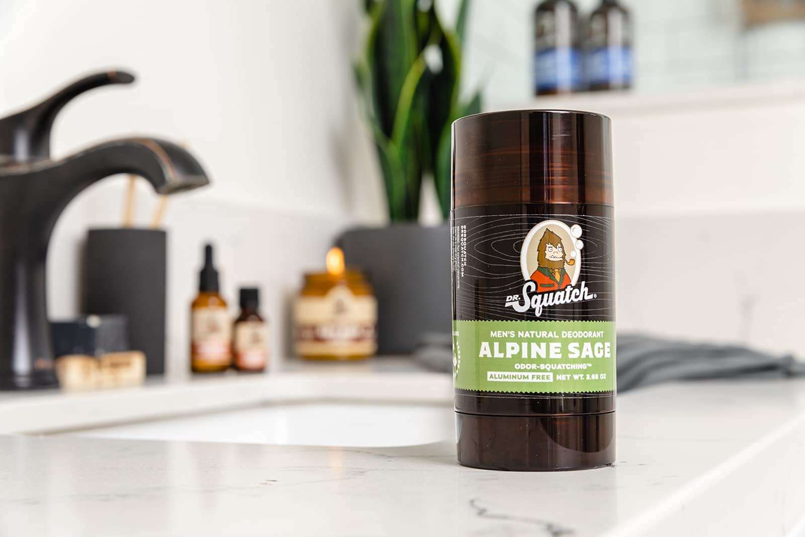 Dr. Squatch Natural Deodorant for Men – Odor-Squatching Men's Deodorant Aluminum Free - Alpine Sage 2.65 oz (1 Pack) - Image 4