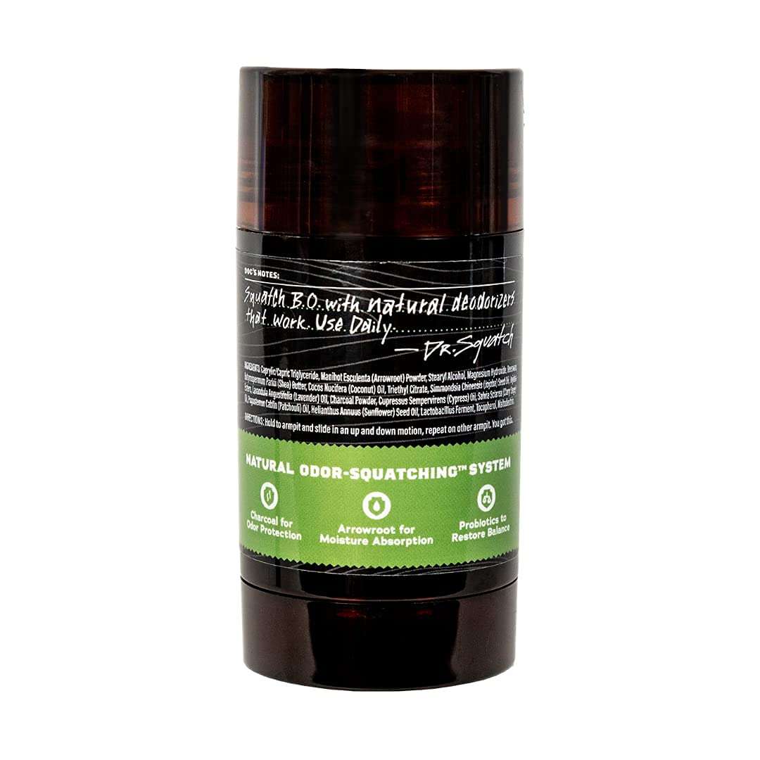 Dr. Squatch Natural Deodorant for Men – Odor-Squatching Men's Deodorant Aluminum Free - Alpine Sage 2.65 oz (1 Pack) - Image 5