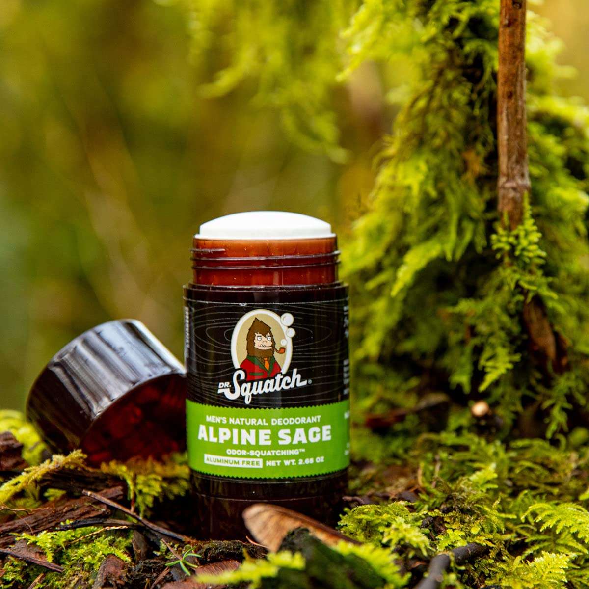 Dr. Squatch Natural Deodorant for Men – Odor-Squatching Men's Deodorant Aluminum Free - Alpine Sage 2.65 oz (1 Pack) - Image 6