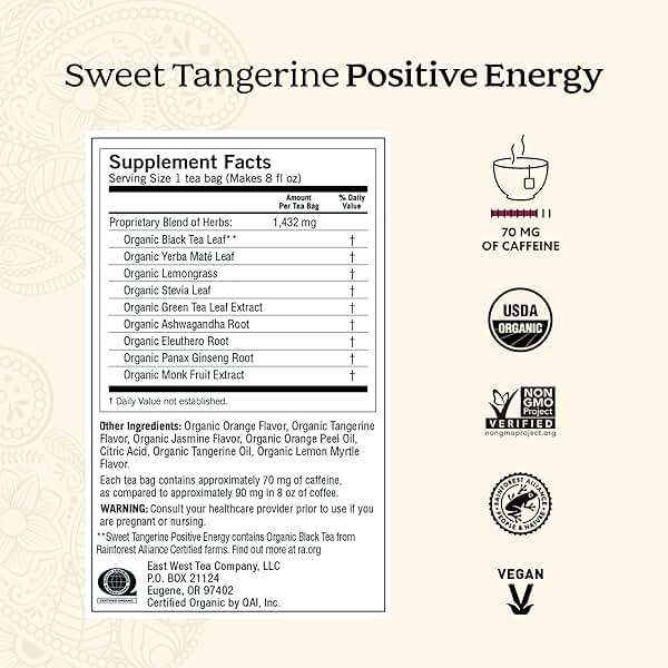Yogi Energy Variety (3 Pack) Organic Sampler & Tea Gift Set – Contains Caffeine – 48 Tea Bags - Image 2