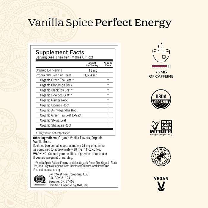 Yogi Energy Variety (3 Pack) Organic Sampler & Tea Gift Set – Contains Caffeine – 48 Tea Bags - Image 4