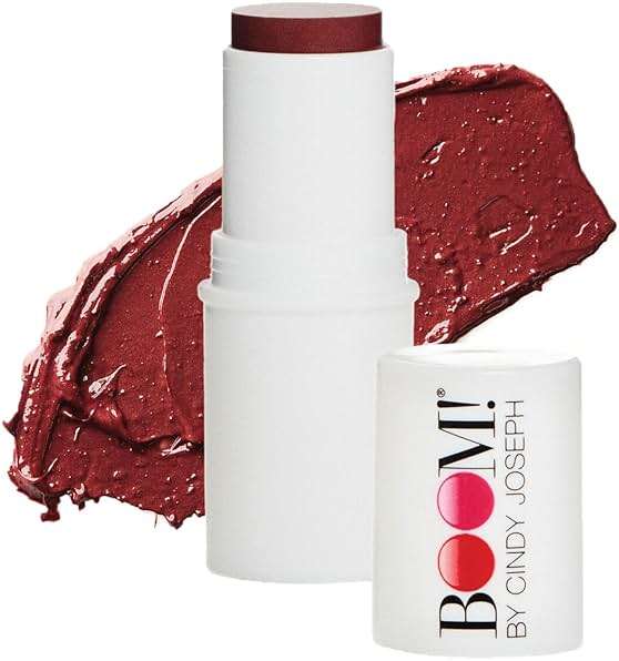 Boomstick Color® All-in-One Cream Blush for Cheeks, Eyes & Lips, Long Wearing, Blendable Makeup Blush Stick for Mature Skin, Cruelty Free Lip Cheek Tint with Skincare Benefits, Cindy Joseph Heritage - Image 1
