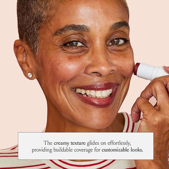 Boomstick Color® All-in-One Cream Blush for Cheeks, Eyes & Lips, Long Wearing, Blendable Makeup Blush Stick for Mature Skin, Cruelty Free Lip Cheek Tint with Skincare Benefits, Cindy Joseph Heritage - Image 7