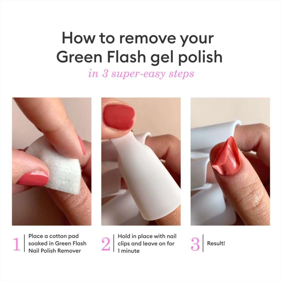 Manucurist - Green Flash Gel Nail Polish Remover - Effective Plant-Based - Acetone-Free - Floral Scent - 3.38 fl oz - Image 5