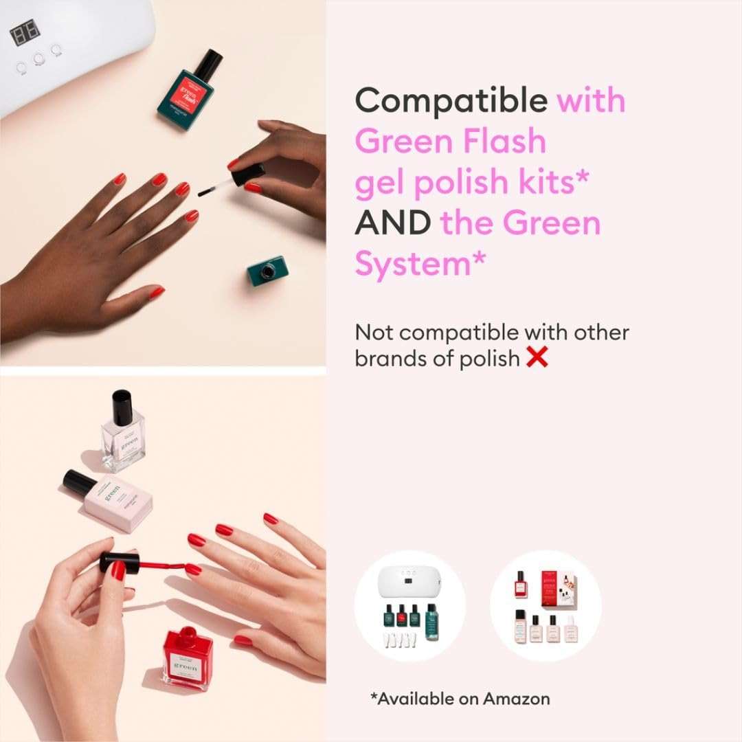 Manucurist - Green Flash Gel Nail Polish Remover - Effective Plant-Based - Acetone-Free - Floral Scent - 3.38 fl oz - Image 6
